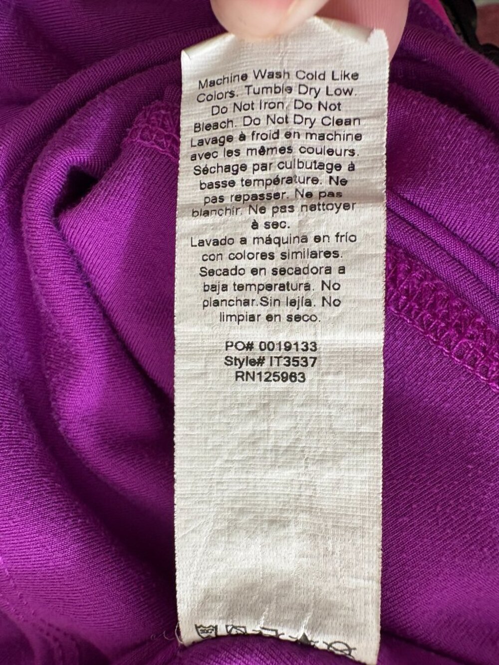 Beyond Yoga POWERBEYOND Strive Midi Leggings Violet Berry Size M IT3537 - Picture 6 of 7